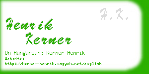 henrik kerner business card